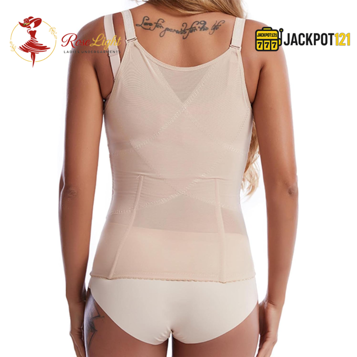 Adjustable Straps Front Hook Tummy Slimming Shapewear - Image 2