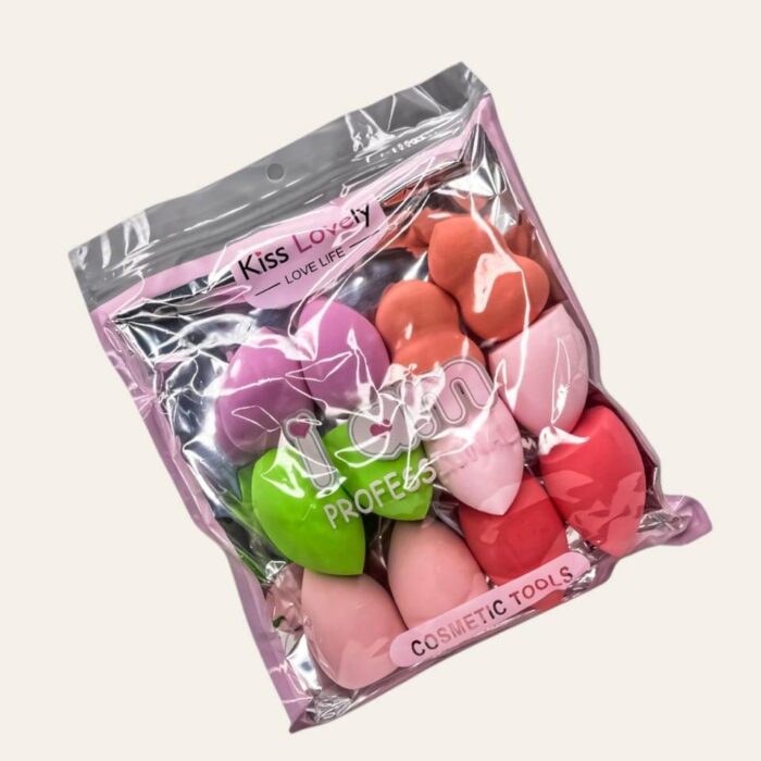 KISS LOVELY PROFESSIONAL BEAUTY BLENDER PACK OF 12 - Image 2