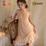 Basic Lingerie Mesh Frill Nighty – Cinderella Soft Mesh - Image 4