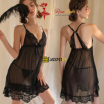 Basic Lingerie Mesh Frill Nighty – Cinderella Soft Mesh - Image 6