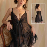 Bridal 2-Piece Hot Nighty – Elegant Lace Design