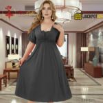 Elegant Lace Satin Nighty – Premium Quality and Comfort Wear - Image 2