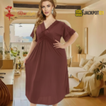 Elegant Lace Detail Soft Satin Nighty – Everyday Luxury Comfort - Image 4