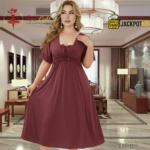 Elegant Lace Satin Nighty – Premium Quality and Comfort Wear - Image 4