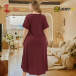 Elegant Lace Detail Soft Satin Nighty – Everyday Luxury Comfort - Image 5