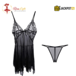 DRN Lace Trim Babydoll Lingerie Set – 2 Piece - Image 8