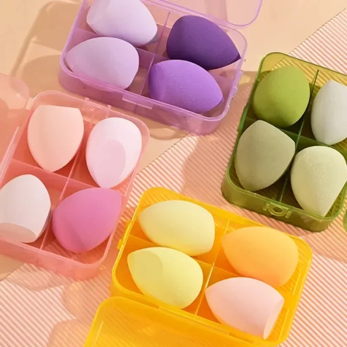 Premium Makeup Sponge Puff Blender with 4 in 1 Storage Box - Image 2