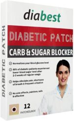 Diabest Herbal Carb & Sugar Blocker Patch – 12 Premium Wellness Patches