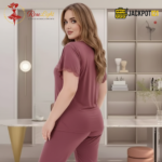 Elegant 2-Piece Nightwear Set – Premium Soft Lounge Wear (Mauve Pink) - Image 10