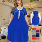 Elegant Bow Detail Satin Nighty – Premium Comfort Wear