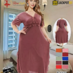 Elegant Lace Detail Satin Nighty – Premium Comfort Wear for Women