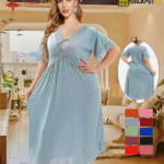 Elegant Lace Detail Soft Satin Nighty – Everyday Luxury Comfort