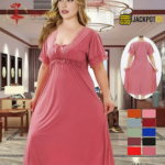 Elegant Lace Satin Nighty – Premium Quality and Comfort Wear