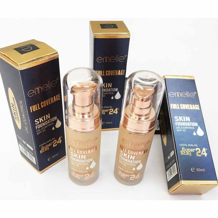 Emellie HD Liquid Full Makeup Coverage Foundation - Image 2