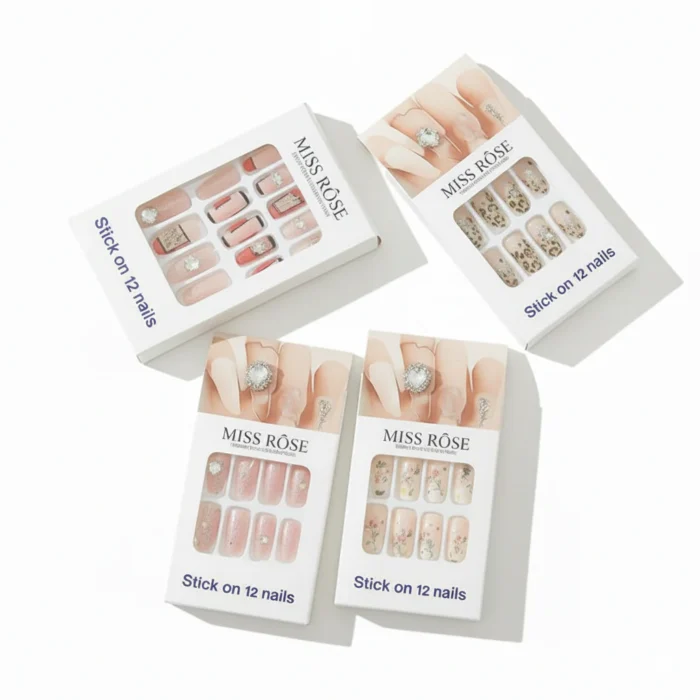 MISS RÔSE PROFESSIONAL MAKE-UP – Stick-On 12 Nails Collection - 1 Pack - Image 3