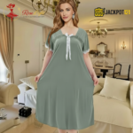 Elegant Bow Detail Satin Nighty – Premium Comfort Wear - Image 6