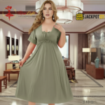 Elegant Lace Satin Nighty – Premium Quality and Comfort Wear - Image 6