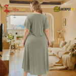 Elegant Lace Detail Soft Satin Nighty – Everyday Luxury Comfort - Image 7