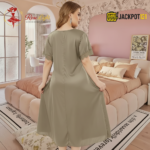 Elegant Lace Satin Nighty – Excellent Comfort Wear - Image 7