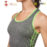 2-Pcs Workout Yoga Active Wear Suit – High-Waisted Leggings & Non-Padded Tank Top Set - Image 4