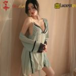 Three Piece Soft Net Nighty Inner & Gown & Panty - Image 5