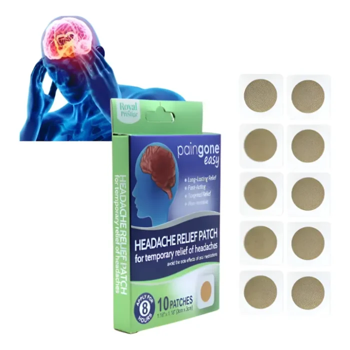 Herbal Cooling Head Comfort Patch – 10 Refreshing Menthol & Eucalyptus Patches - Image 3