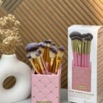 BH pink studded Elegance 12 piece brush set