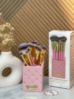 BH pink studded Elegance 12 piece brush set