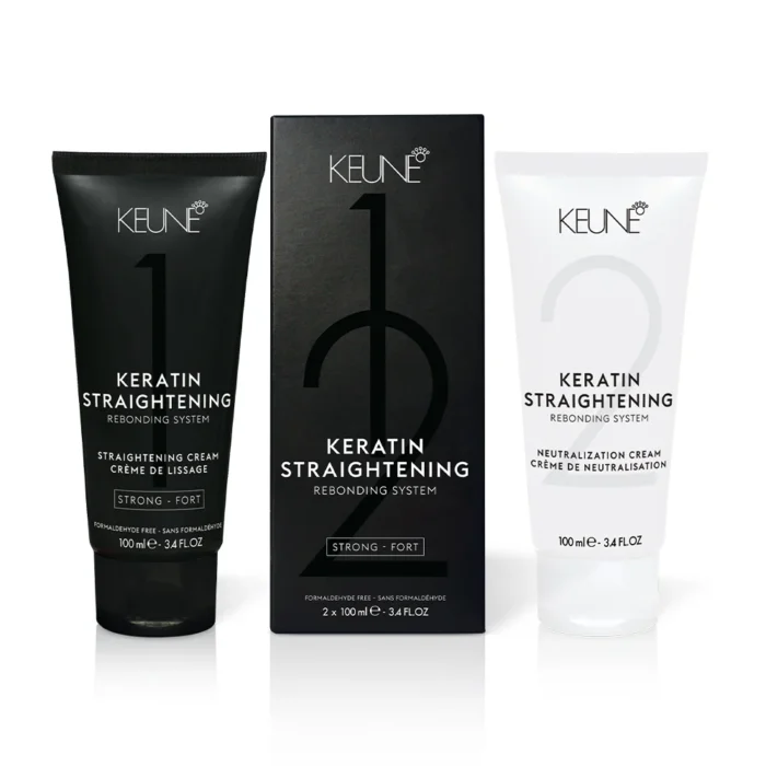 Keune Keratin Straightening Rebonding System Kit – Professional Salon Hair Treatment - Image 2