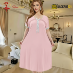 Elegant Bow Detail Satin Nighty – Premium Comfort Wear - Image 8