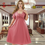 Elegant Lace Satin Nighty – Premium Quality and Comfort Wear - Image 8