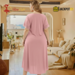 Elegant Lace Detail Soft Satin Nighty – Everyday Luxury Comfort - Image 9