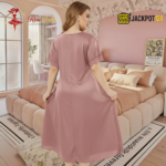 Elegant Lace Satin Nighty – Excellent Comfort Wear - Image 9