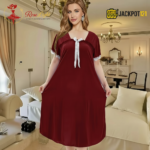 Elegant Bow Detail Satin Nighty – Premium Comfort Wear - Image 10