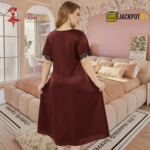Elegant Lace Satin Nighty – Excellent Comfort Wear - Image 11