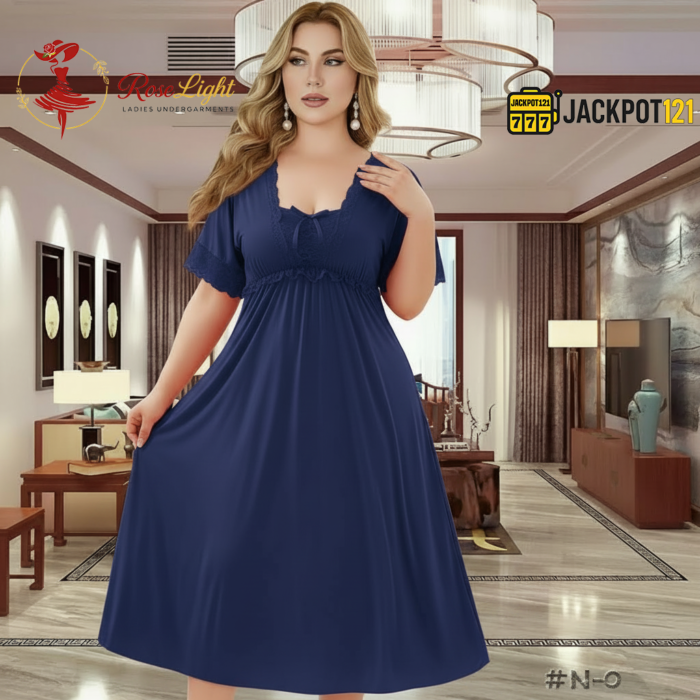Elegant Lace Satin Nighty – Premium Quality and Comfort Wear - Image 12