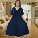 Elegant Lace Trim Satin Nighty – Premium Comfort Wear - Image 12