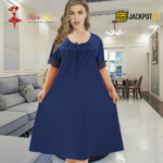 Elegant Ruffle Detail Satin Nighty – Premium Comfort Wear - Image 10