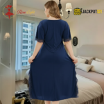 Elegant Lace Detail Satin Nighty – Premium Comfort Wear for Women - Image 13