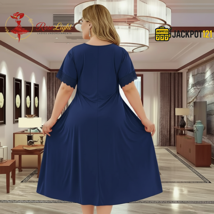 Elegant Lace Satin Nighty – Premium Quality and Comfort Wear - Image 13