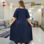 Elegant Ruffle Detail Satin Nighty – Premium Comfort Wear - Image 11