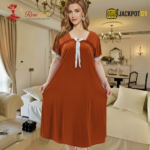 Elegant Bow Detail Satin Nighty – Premium Comfort Wear - Image 12