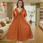 Elegant Lace Trim Satin Nighty – Premium Comfort Wear - Image 14