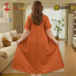 Elegant Lace Trim Satin Nighty – Premium Comfort Wear - Image 15