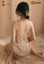 Three Piece Soft Net Nighty Inner & Gown & Panty - Image 12