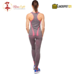 2-Pcs Workout Yoga Active Wear Suit – High-Waisted Leggings & Non-Padded Tank Top Set - Image 9