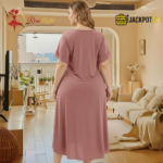 Elegant Lace Detail Soft Satin Nighty – Everyday Luxury Comfort - Image 17