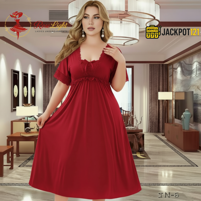 Elegant Lace Satin Nighty – Premium Quality and Comfort Wear - Image 18