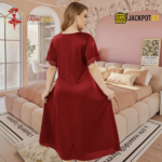 Elegant Lace Satin Nighty – Excellent Comfort Wear - Image 19