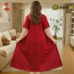 Elegant Lace Trim Satin Nighty – Premium Comfort Wear - Image 19